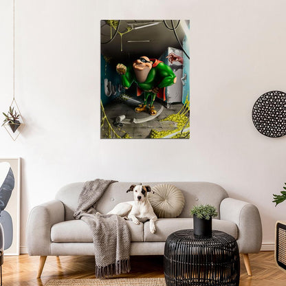 Boogerman Awesome Retro Video Game Art Sega Wall Art Print Poster