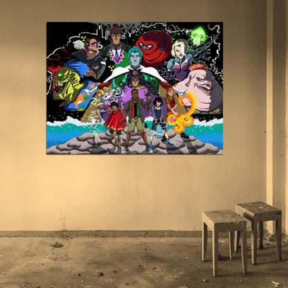Captain Planet and the Planeteers Cartoon Characters Art Wall Art Print Poster