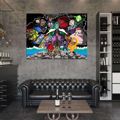 Captain Planet and the Planeteers Cartoon Characters Art Wall Art Print Poster