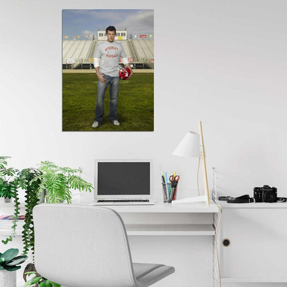 Cory Monteith Actor Football Wall Art Print Poster
