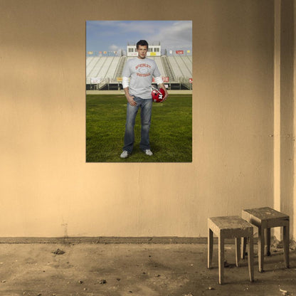 Cory Monteith Actor Football Wall Art Print Poster