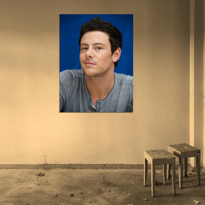 Cory Monteith Actor Portrait Wall Art Print Poster