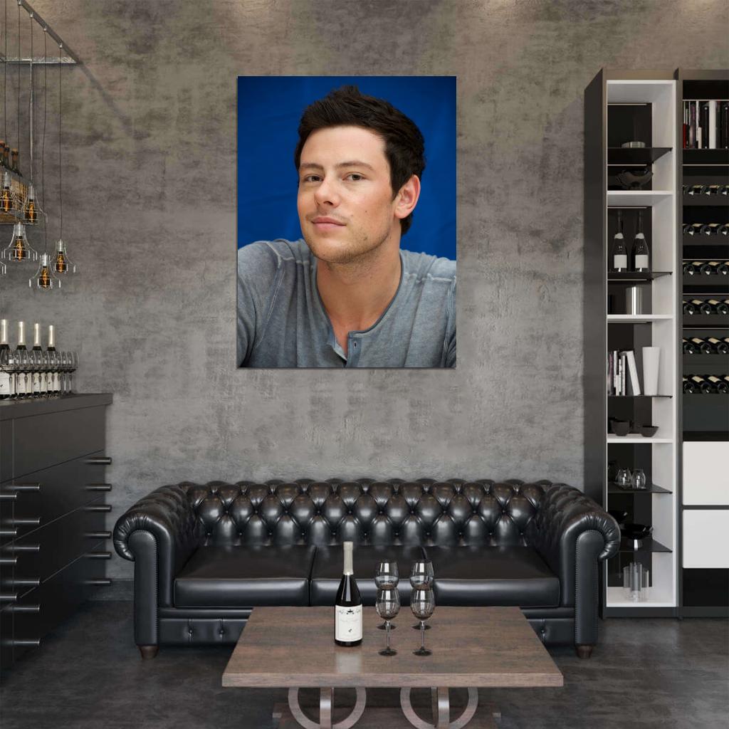 Cory Monteith Actor Portrait Wall Art Print Poster