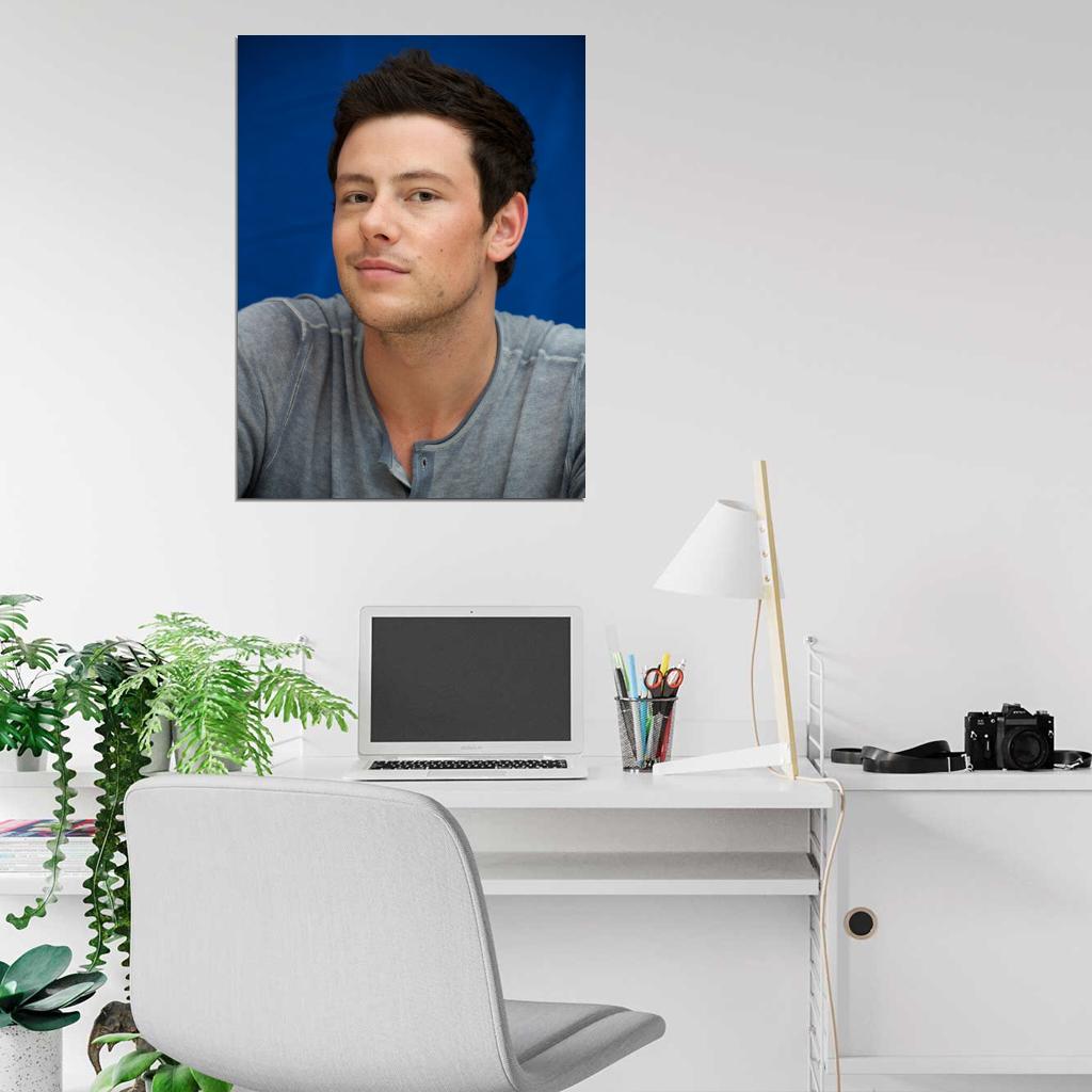 Cory Monteith Actor Portrait Wall Art Print Poster