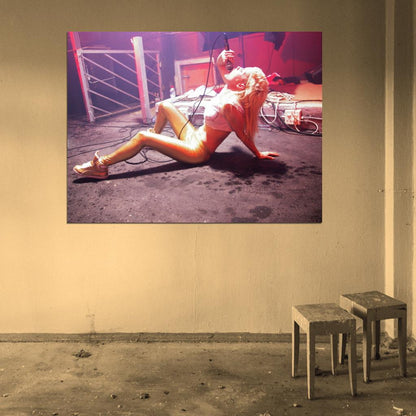 Yo-Landi Vi$$er Hot Sexy Yolandi Visser Die Antwoord Microphone Rap-Rave Band Alternative Hip-Hop Music Wall Art Print Poster