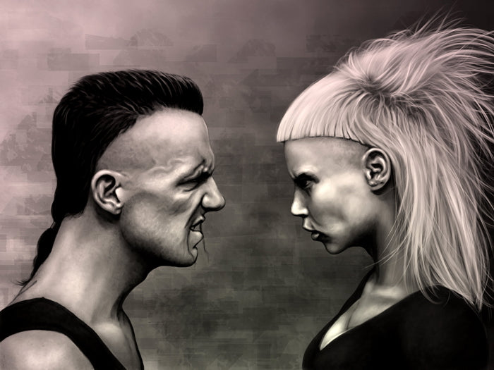 Die Antwoord Painting Art Yolandi Visser Ninja Rap-Rave Band Alternative Hip-Hop Music Wall Art Print Poster