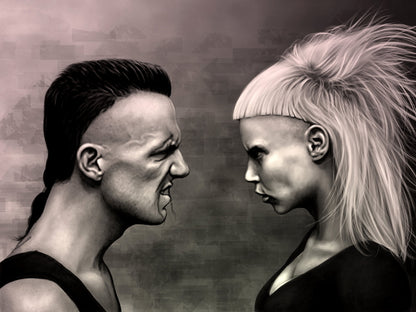 Die Antwoord Painting Art Yolandi Visser Ninja Rap-Rave Band Alternative Hip-Hop Music Wall Art Print Poster