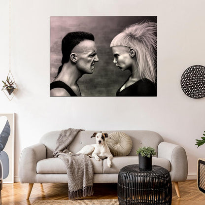 Die Antwoord Painting Art Yolandi Visser Ninja Rap-Rave Band Alternative Hip-Hop Music Wall Art Print Poster