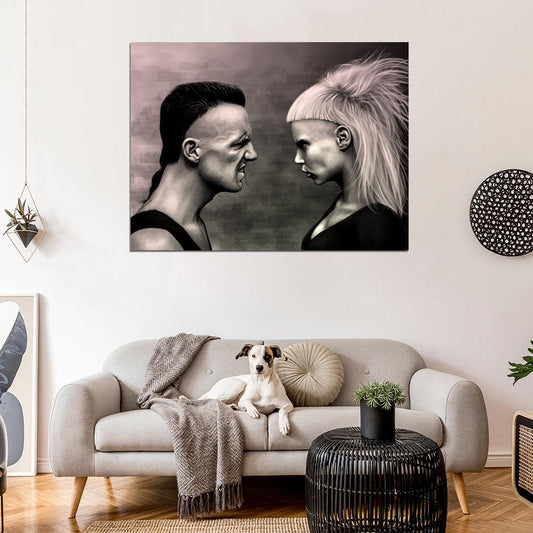 Die Antwoord Painting Art Yolandi Visser Ninja Rap-Rave Band Alternative Hip-Hop Music Wall Art Print Poster