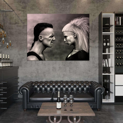 Die Antwoord Painting Art Yolandi Visser Ninja Rap-Rave Band Alternative Hip-Hop Music Wall Art Print Poster