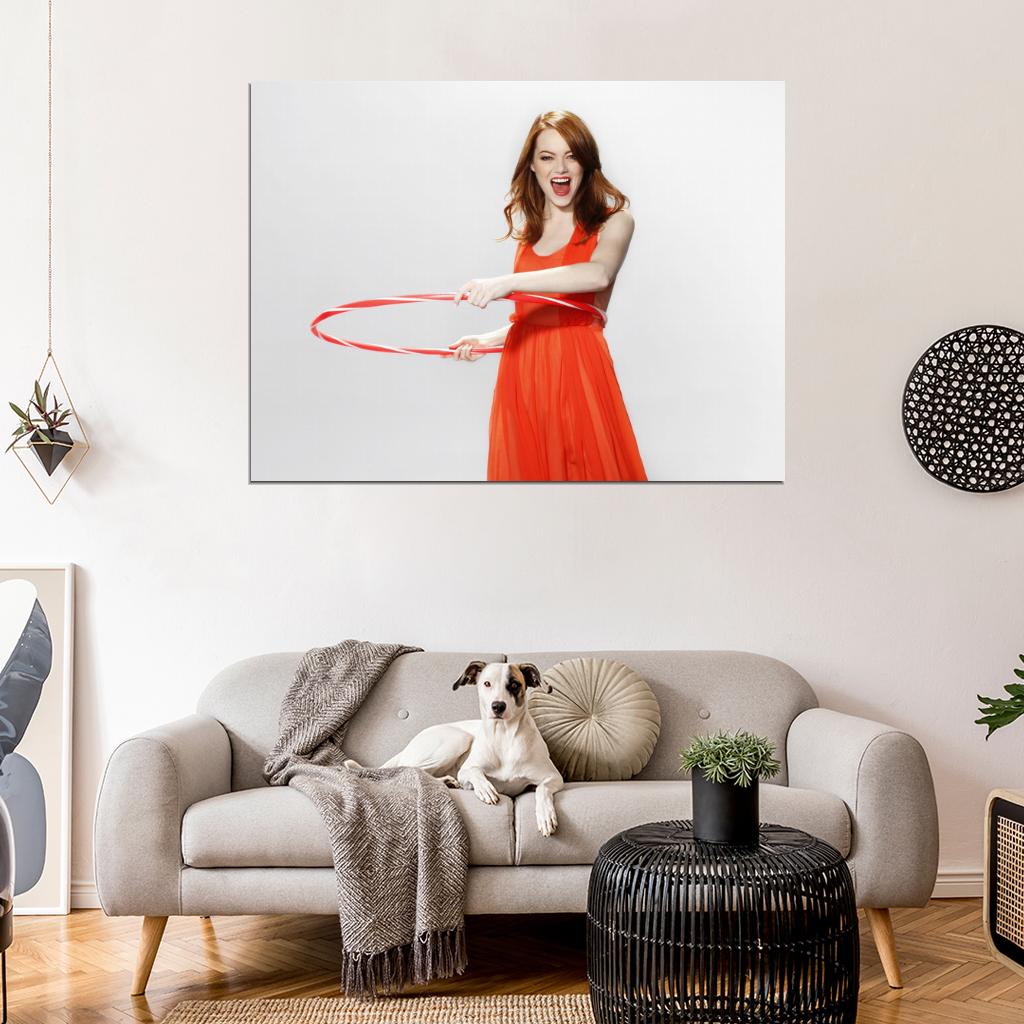 Emma Stone Beautiful Actress Hot Wall Art Print Poster