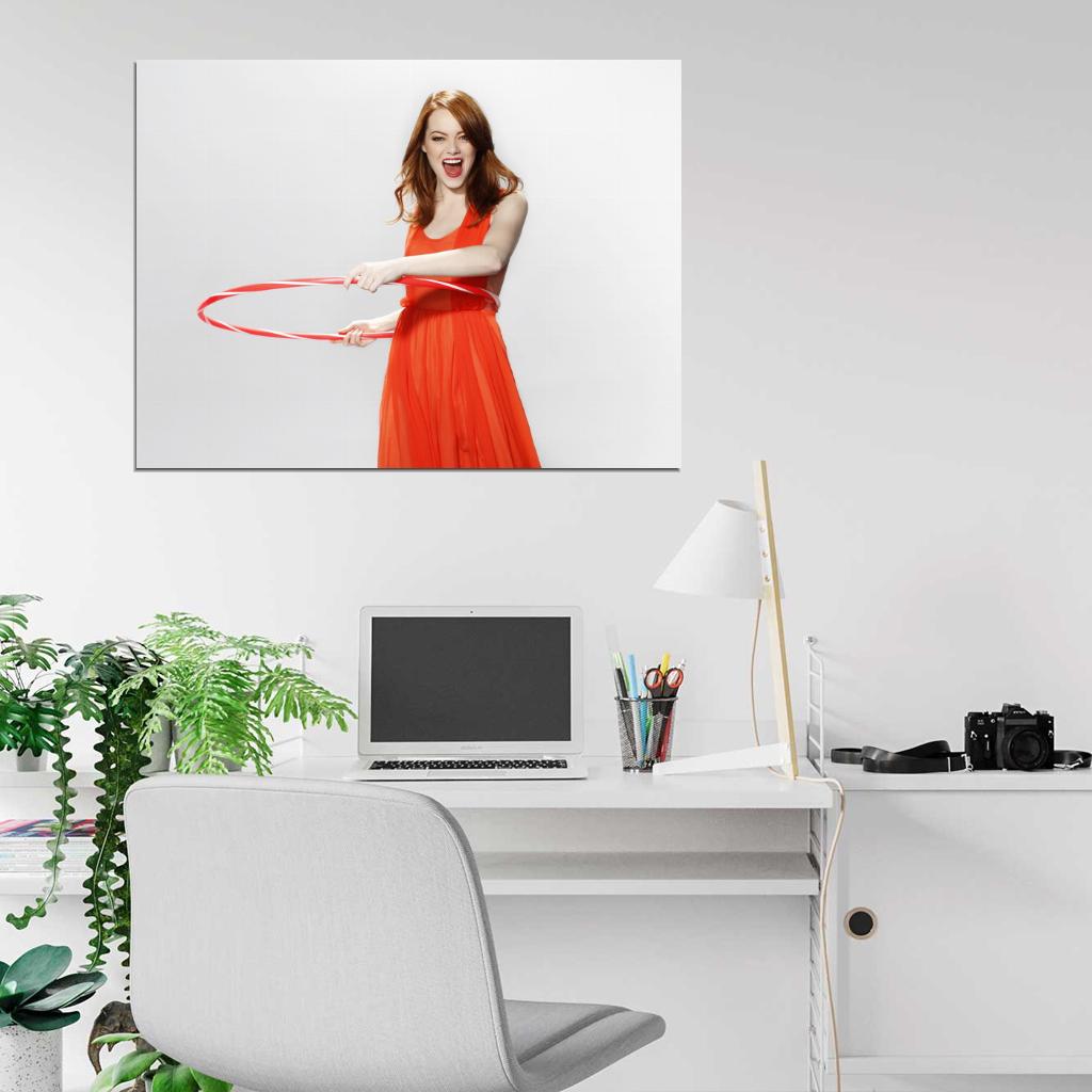 Emma Stone Beautiful Actress Hot Wall Art Print Poster