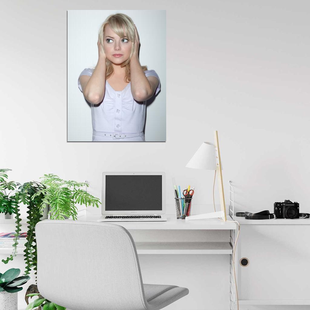 Emma Stone Beautiful Blonde Cute Actress Wall Art Print Poster