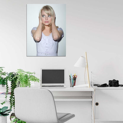 Emma Stone Beautiful Blonde Cute Actress Wall Art Print Poster