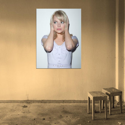 Emma Stone Beautiful Blonde Cute Actress Wall Art Print Poster