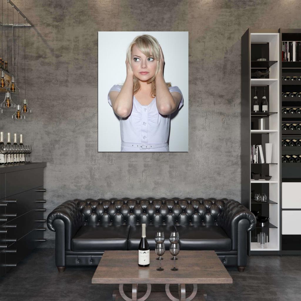 Emma Stone Beautiful Blonde Cute Actress Wall Art Print Poster