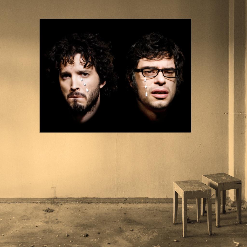 Flight of Conchords Band Cool Funny Bret McKenzie Jemaine Clement Wall Art Print Poster