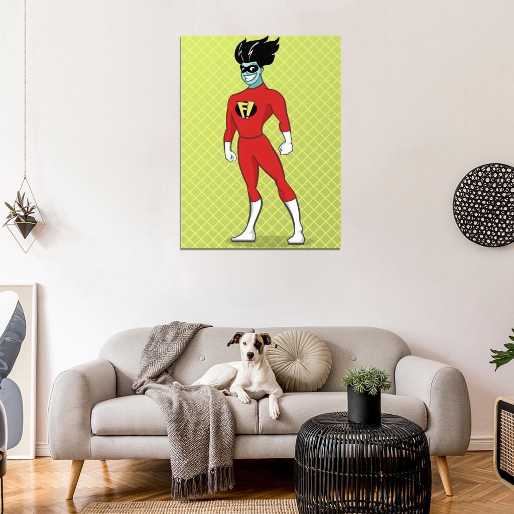 Freakazoid! Cool Cartoon Art Wall Art Print Poster