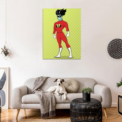 Freakazoid! Cool Cartoon Art Wall Art Print Poster
