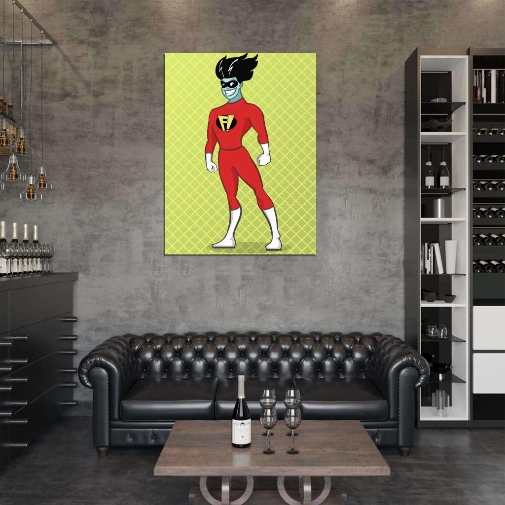 Freakazoid! Cool Cartoon Art Wall Art Print Poster