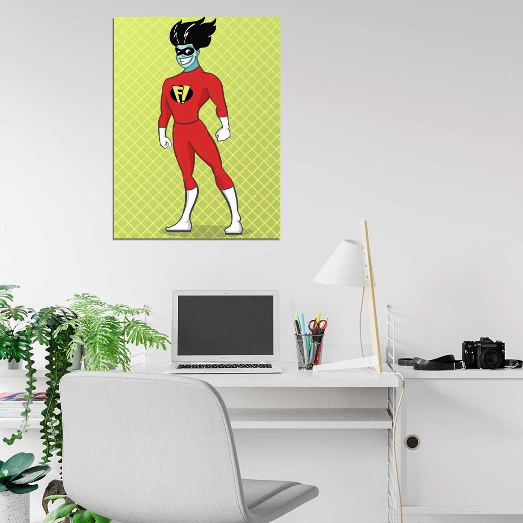 Freakazoid! Cool Cartoon Art Wall Art Print Poster
