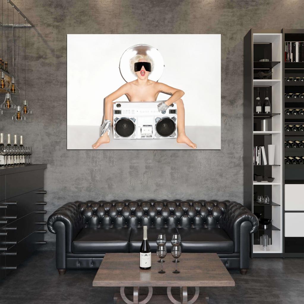 Lady Gaga Hot Cool Nude Naked Amazing Singer Music Wall Art Print Poster