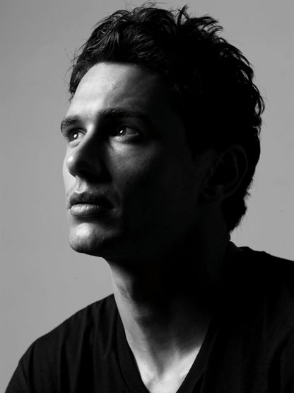James Franco Handsome Actor Hot Portrait BW Wall Art Print Poster
