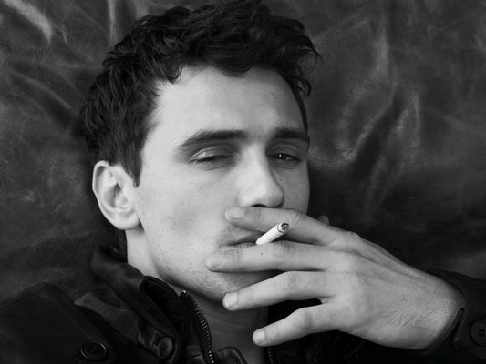 James Franco Smoking Hot BW Portrait Movie Actor Wall Art Print Poster