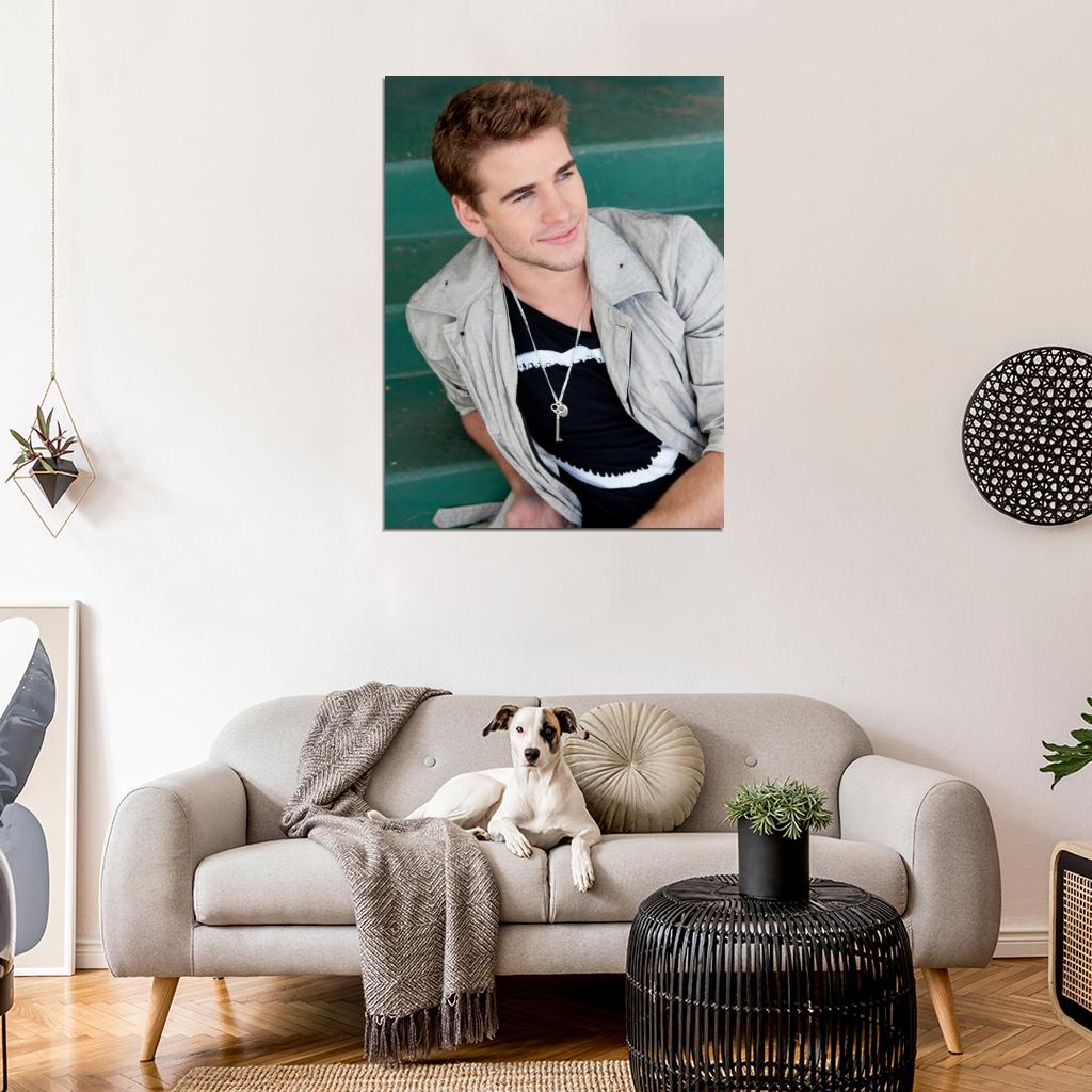 Liam Hemsworth Handsome Movie Actor Wall Art Print Poster