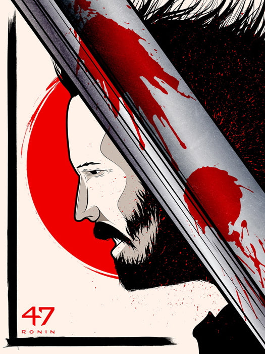 47 Ronin 2013 Movie Keanu Reeves Awesome Art Wall Art Print Poster