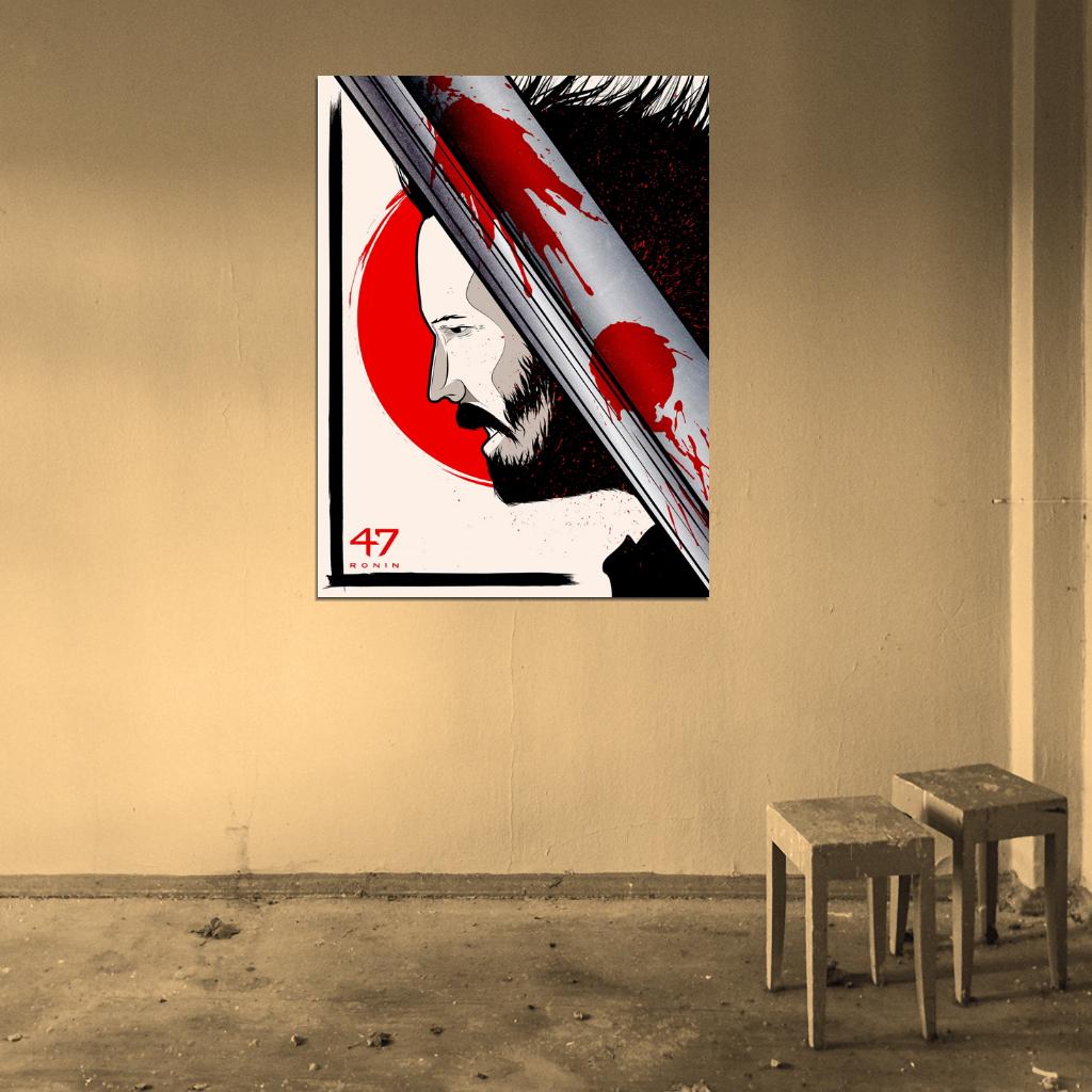 47 Ronin 2013 Movie Keanu Reeves Awesome Art Wall Art Print Poster