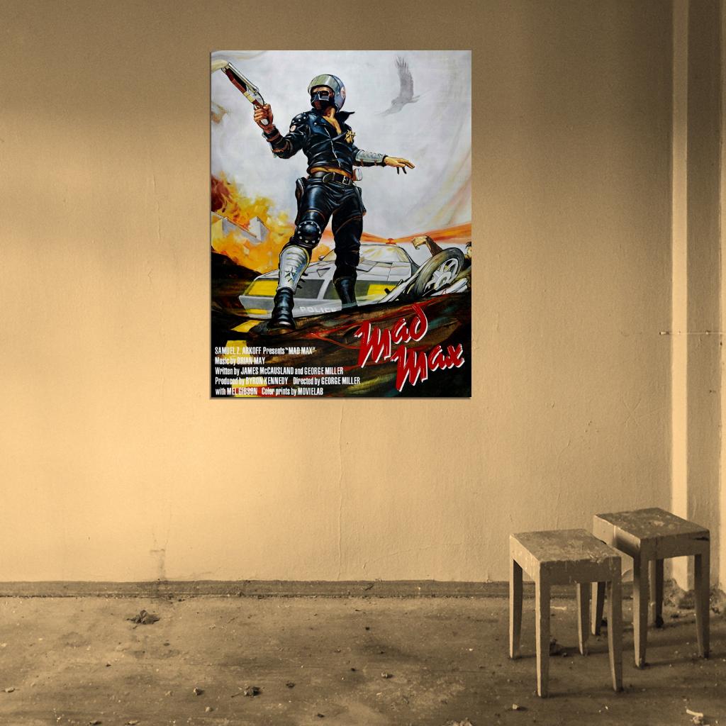 Mad Max 1979 Movie Retro Vintage Awesome Art Wall Art Print Poster