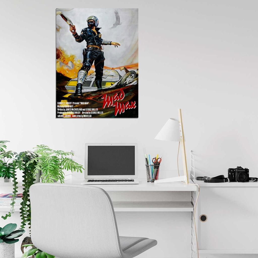 Mad Max 1979 Movie Retro Vintage Awesome Art Wall Art Print Poster