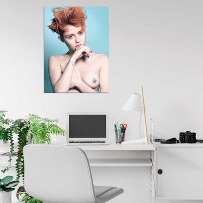Miley Cyrus Hot Topless Singer Sexy Naked Boobs Wall Art Print Poster