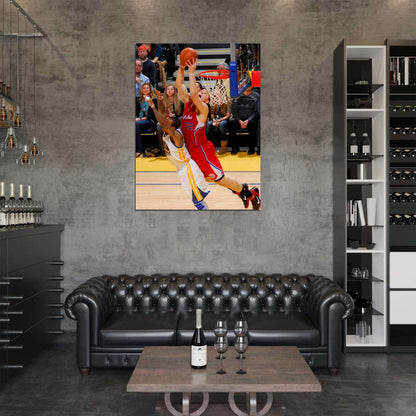 Blake Griffin Los Angeles Slam Dunk Basketball Sport Wall Art Print Poster
