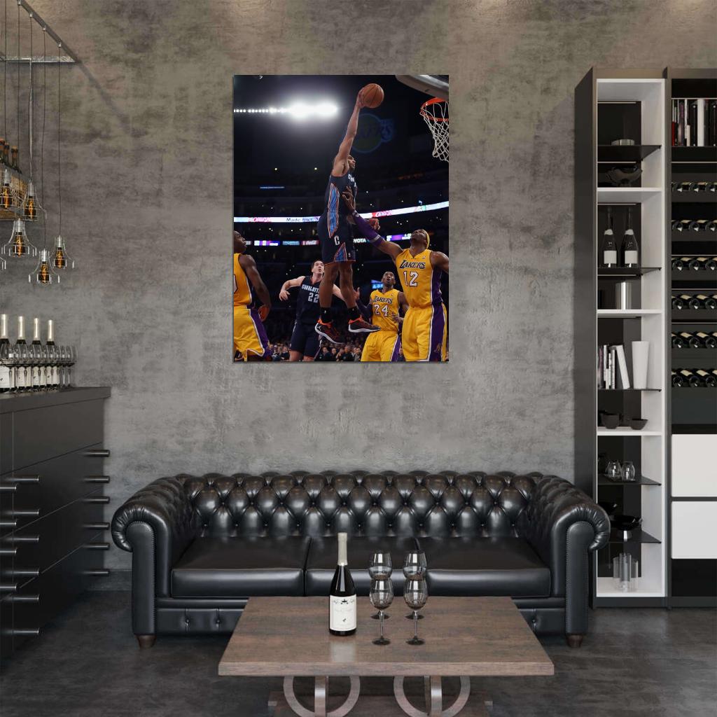 Gerald Henderson Charlotte Bobcats Slam Dunk Basketball Sport Wall Art Print Poster
