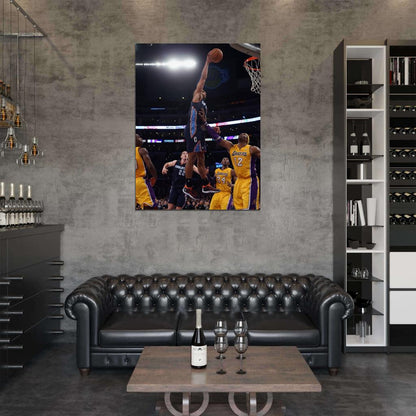 Gerald Henderson Charlotte Bobcats Slam Dunk Basketball Sport Wall Art Print Poster