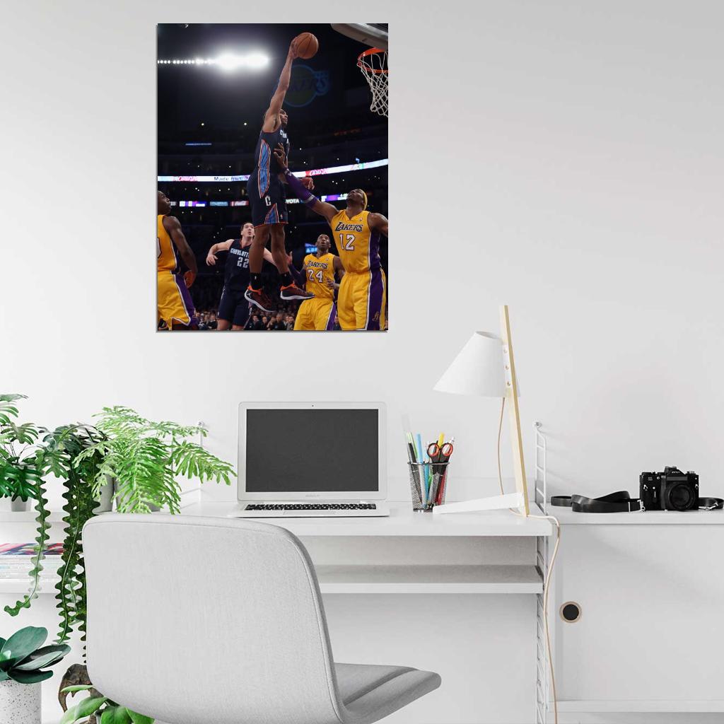 Gerald Henderson Charlotte Bobcats Slam Dunk Basketball Sport Wall Art Print Poster