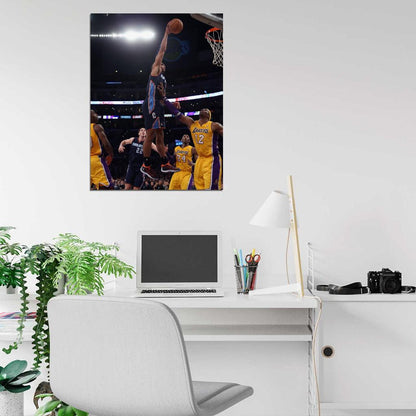 Gerald Henderson Charlotte Bobcats Slam Dunk Basketball Sport Wall Art Print Poster
