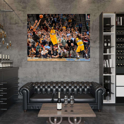 Damian Lillard Fadeaway Game Winner Buzzer Beater Basketball Sport Wall Art Print Poster
