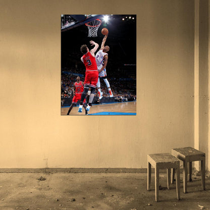 Russell Westbrook Monster Dunk Basketball Sport Wall Art Print Poster