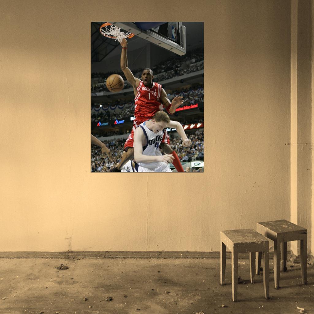 Tracy McGrady Monster Dunk Basketball Sport Wall Art Print Poster