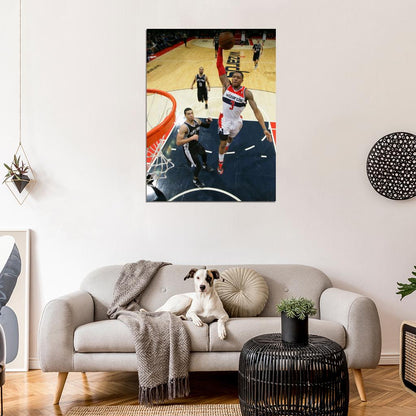 Bradley Beal Washington Wizards Dunk Basketball Sport Wall Art Print Poster