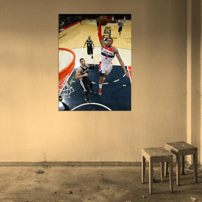 Bradley Beal Washington Wizards Dunk Basketball Sport Wall Art Print Poster