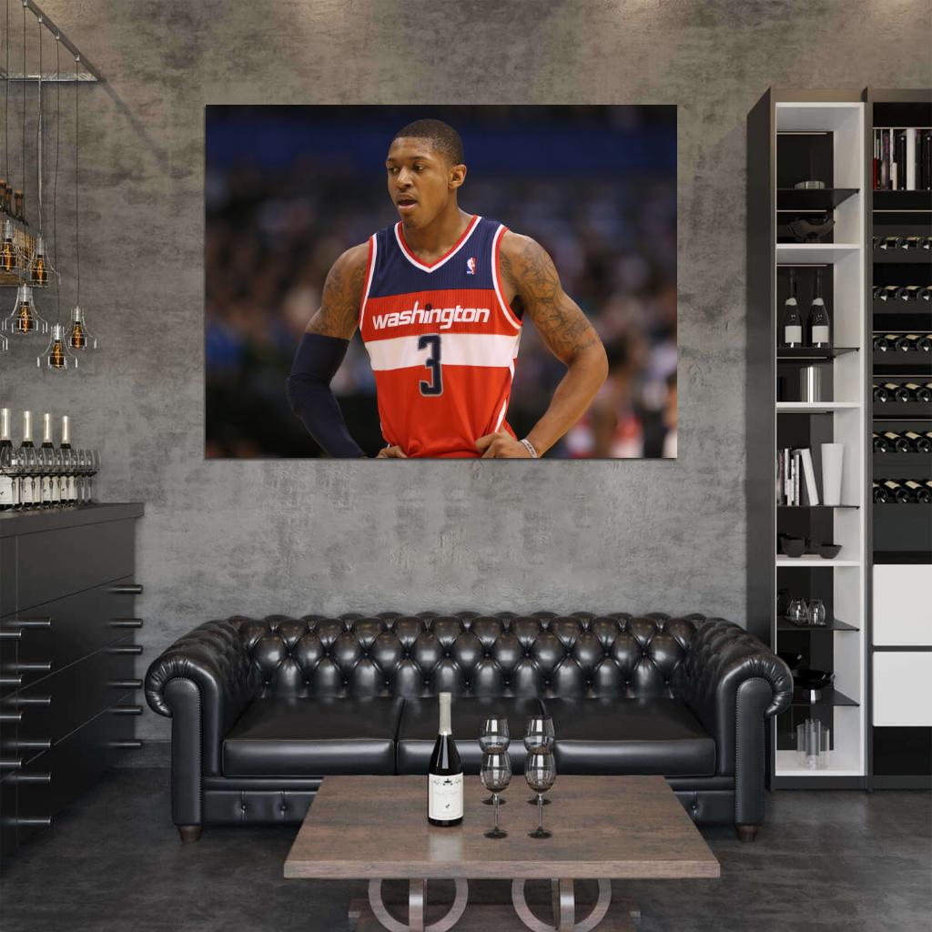 Bradley Beal Washington Wizards Basketball Sport Wall Art Print Poster