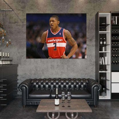 Bradley Beal Washington Wizards Basketball Sport Wall Art Print Poster