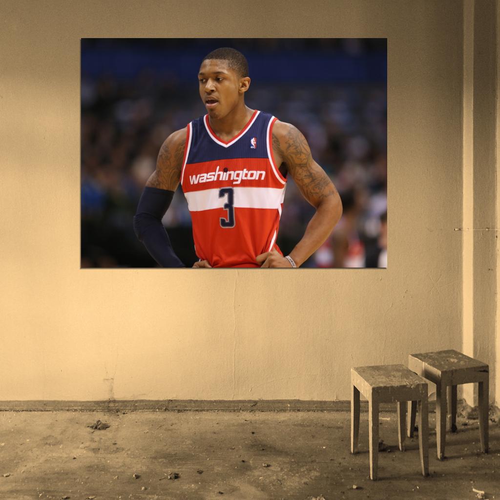 Bradley Beal Washington Wizards Basketball Sport Wall Art Print Poster