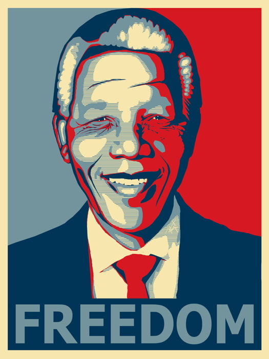 Nelson Mandela Portrait Painting Art Wall Art Print Poster