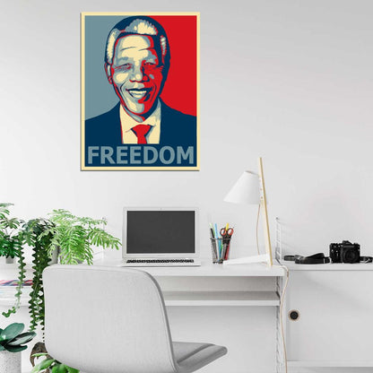 Nelson Mandela Portrait Painting Art Wall Art Print Poster