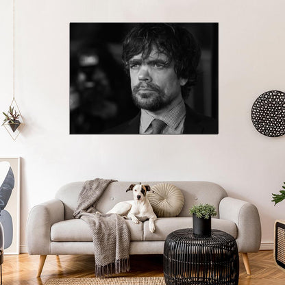 Peter Dinklage BW Portrait Movie Actor Wall Art Print Poster